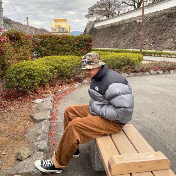 The North Face Grey Puffer Jacket - Image 4