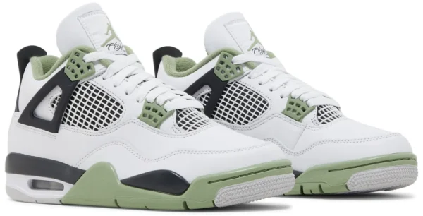 Jordan 4 Seafoam Oil Green