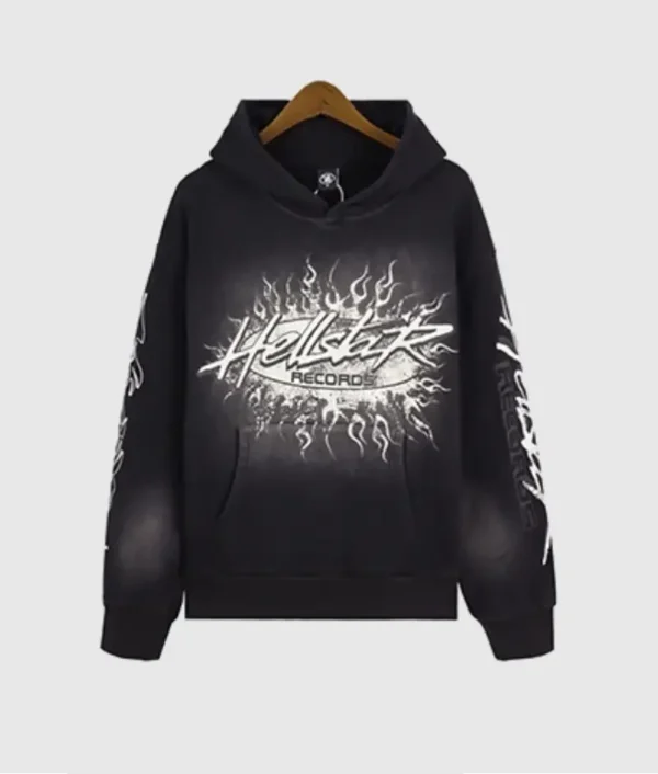 Hellstar Studios Records Vintage Tracksuit Black - Image 3