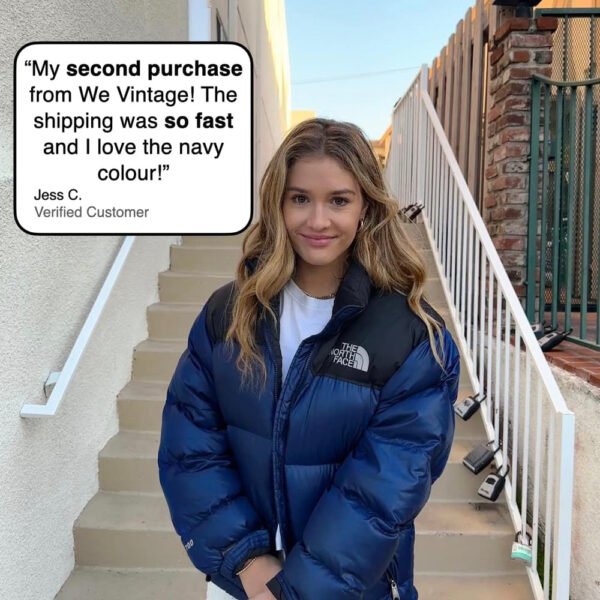 The North Face Blue Puffer Jacket - Image 7